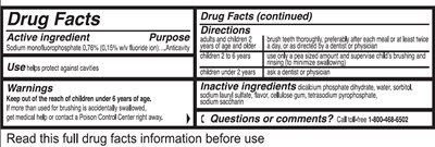 Colgate Drug Facts3 - Colgate Drug Facts3
